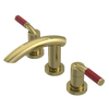 Rubinet Widespread Lav. Set. (less drain) Natural Brass