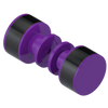 Rubinet Shower Door Knob (set) Purple Haze