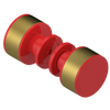 Rubinet Shower Door Knob (set) Red
