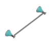 Rubinet Towel Bar 18" Polished Nickel