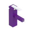 Rubinet Single Control Bidet Fitting (less drain) Purple Haze