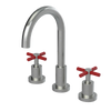 Rubinet Widespread Kitchen Set with LaSalle Spout Satin Nickel