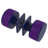 Rubinet Shower Door Knob (set) Midnight Blue