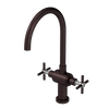 Rubinet Two Handle Single Hole Kitchen Set with LaSalle Spout Oil Rubbed Bronze