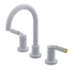 Rubinet Widespread Lav. Set. (less drain) Matt White