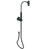Rubinet Hand Held Shower Bidet with Extended Reach & Dual Function Spray Including Wall Bracket with Supply & Hose (Round) Green Envy
