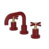 Rubinet Widespread Lav. Set. (less drain) Maroon