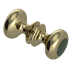 Rubinet Shower Door Knob (set) Natural Brass