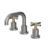 Rubinet Widespread Lav. Set. (less drain) Satin Nickel