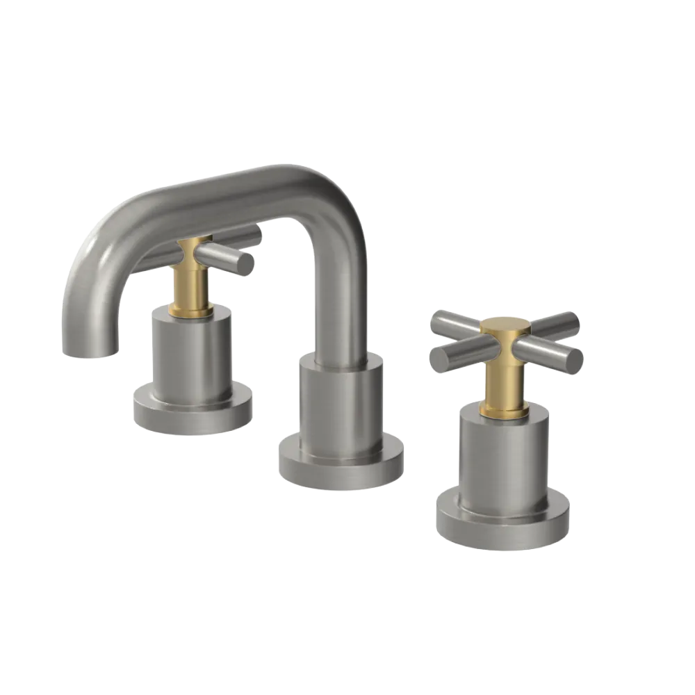 Rubinet Widespread Lav. Set. (less drain) Satin Nickel
