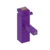 Rubinet Single Control Bidet Fitting (less drain) Purple Haze