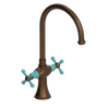 Rubinet Two Handle Single Hole Kitchen Set Tuscan Brass
