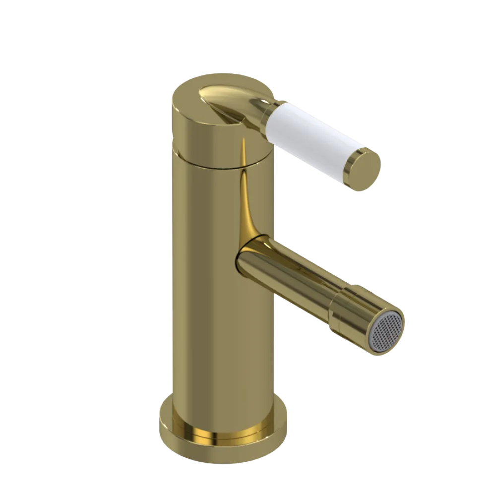 Rubinet Single Control Bidet Fitting (less drain) Natural Brass