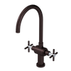Rubinet Two Handle Single Hole Kitchen Set with LaSalle Spout Oil Rubbed Bronze