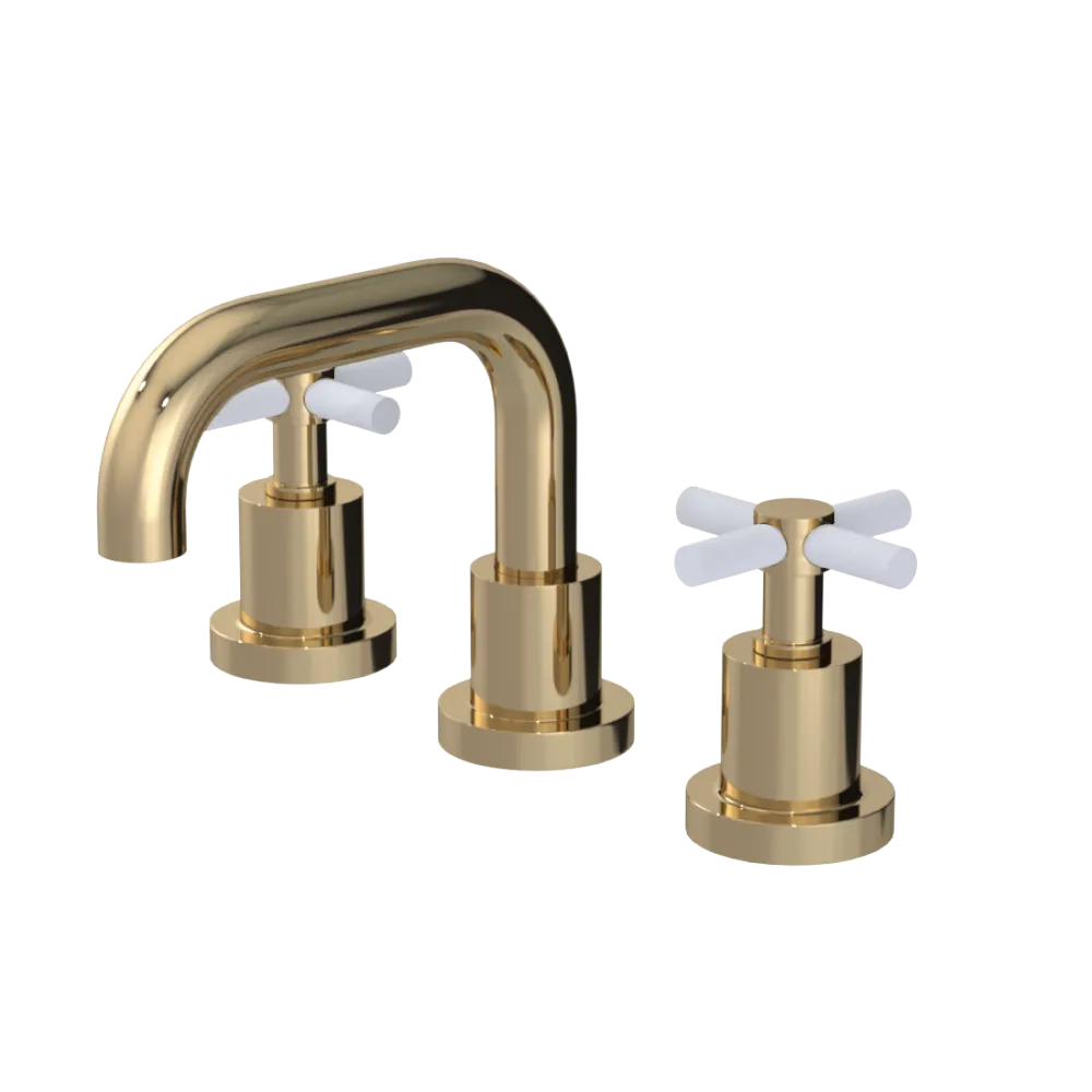 Rubinet Widespread Lav. Set. (less drain) Gold