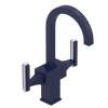 Rubinet Single Hole Dual Handle Lav. Set. (less drain) Midnight Blue