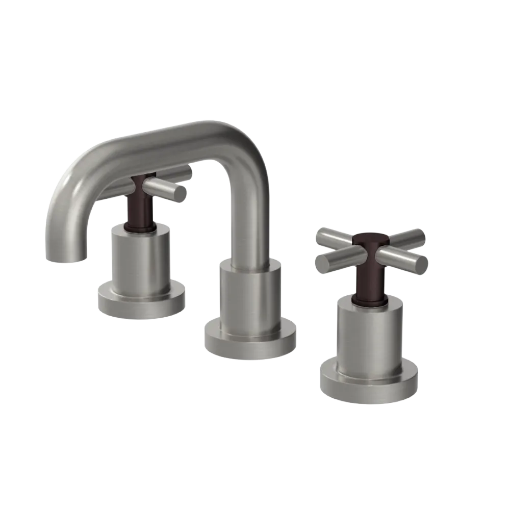 Rubinet Widespread Lav. Set. (less drain) Satin Nickel
