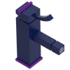 Rubinet Single Control Bidet Fitting (less drain) Midnight Blue