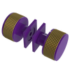 Rubinet Shower Door Knob (set) Purple Haze