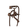 Baril Wall-mounted tub faucet with hand shower