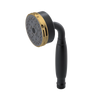 Rubinet 3 Function Hand Held Shower Only Matt Black