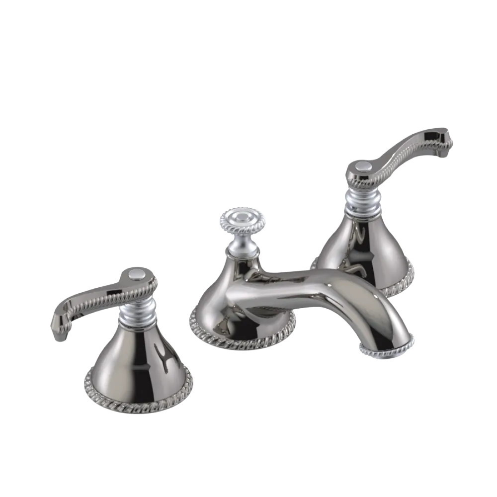 Rubinet Widespread Lav. Set. (less drain) Polished Nickel