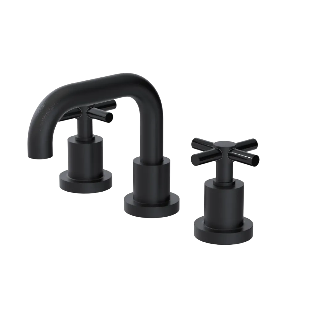 Rubinet Widespread Lav. Set. (less drain) Matt Black