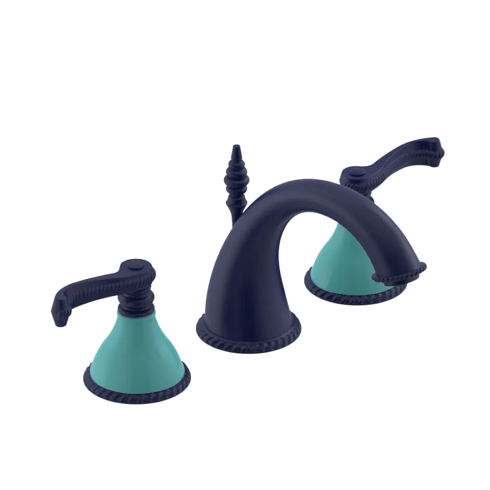 Rubinet Widespread Lav. Set. (less drain) Midnight Blue