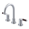 Rubinet Widespread Lav set (less drain) Satin Chrome