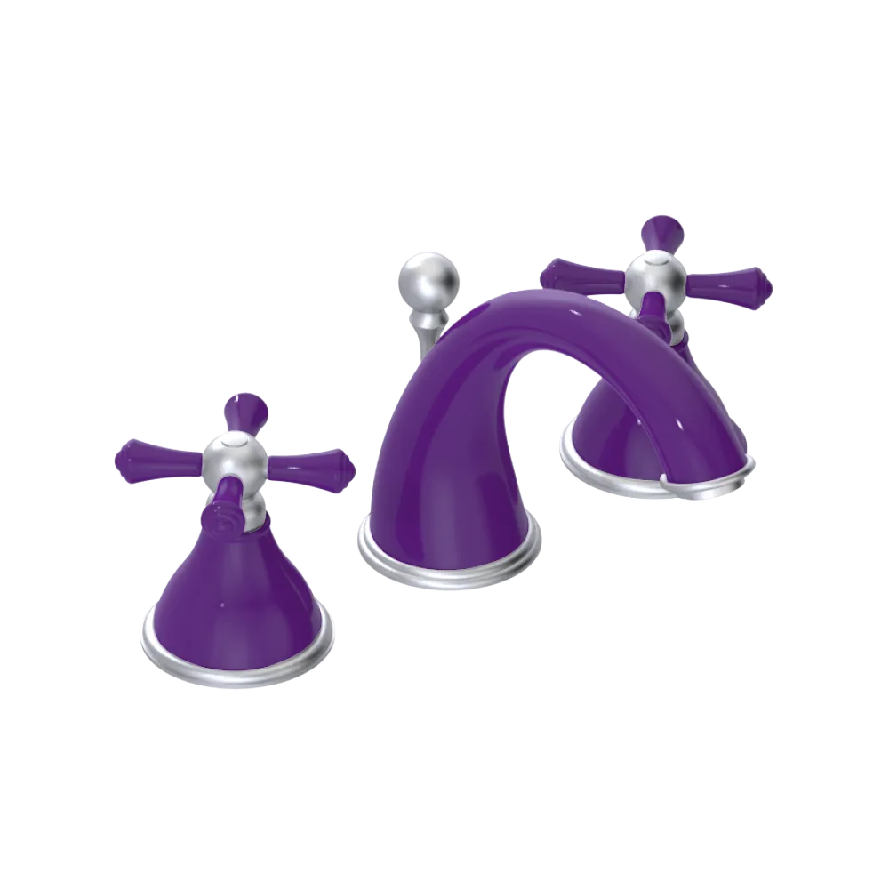 Rubinet Widespread Lav. Set. (less drain) Purple Haze