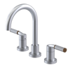 Rubinet Widespread Lav. Set. (less drain) Satin Chrome