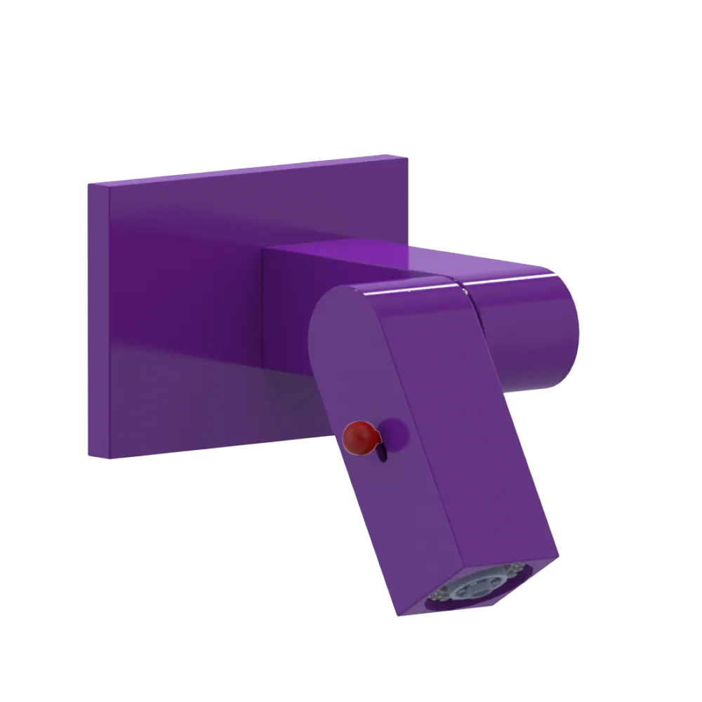 Rubinet Wall Mount Bidet & Foot Rinse with Dual Function Spray Purple Haze