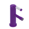 Rubinet Single Control Bidet Fitting (less drain) Purple Haze