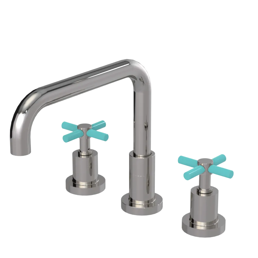 Rubinet Widespread Kitchen Set Polished Nickel