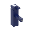 Rubinet Single Control Bidet Fitting (less drain) Midnight Blue
