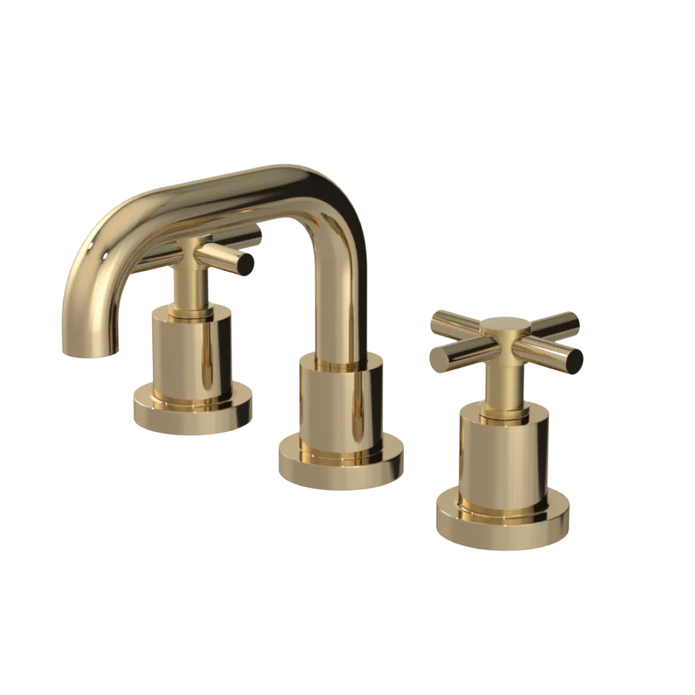 Rubinet Widespread Lav. Set. (less drain) Gold