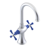 Rubinet Single Hole Dual Handle Lav. Set. (less drain) Satin Chrome