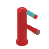 Rubinet Single Control Bidet Fitting (less drain) Red