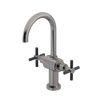 Rubinet Single Hole Dual Handle Lav. Set with LaSalle Spout (less drain) Polished Nickel