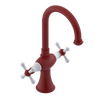 Rubinet Single Hole Dual Handle Lav. Set. (less drain) Maroon