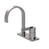 Rubinet 4" Centre Single Control Lav. Set (less drain) Polished Nickel