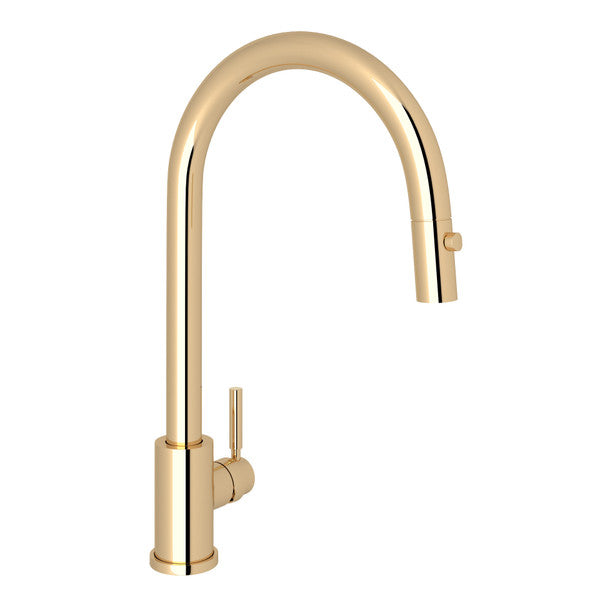 Perrin & Rowe Holborn Pulldown Kitchen Faucet - With Metal Lever Handle.4044APC