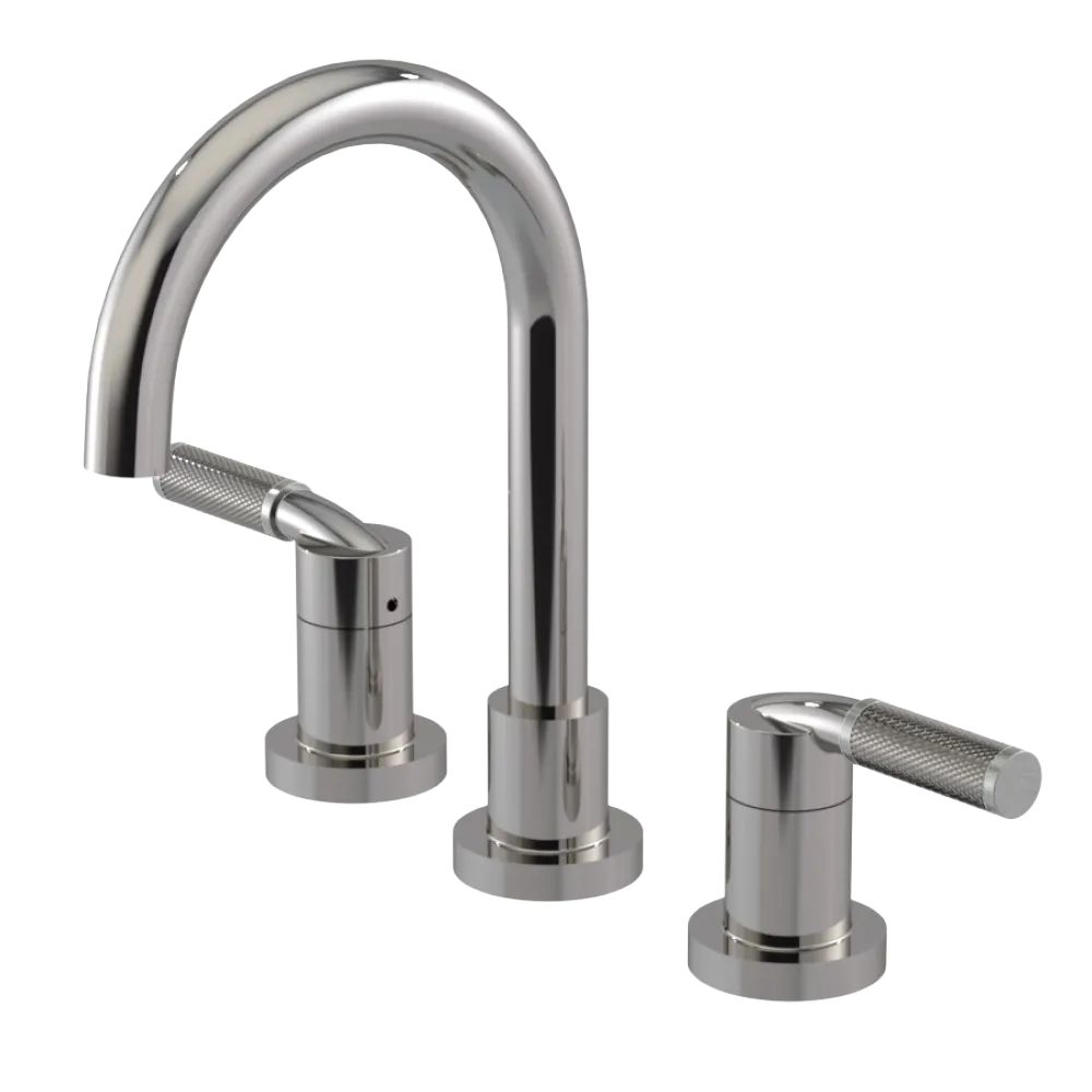 Rubinet Widespread Lav. Set. (less drain) Polished Nickel