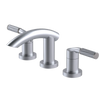 Rubinet Widespread Lav. Set. (less drain) Satin Chrome