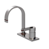 Rubinet 4" Centre Single Control Lav. Set (less drain) Polished Nickel