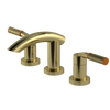 Rubinet Widespread Lav. Set. (less drain) Natural Brass