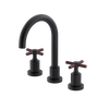 Rubinet Widespread Lav. Set. (less drain) Matt Black