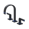 Rubinet Widespread Lav. Set. (less drain) Matt Black