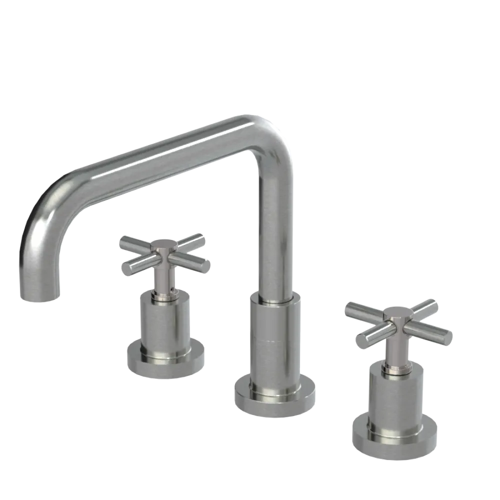 Rubinet Widespread Kitchen Set Satin Nickel