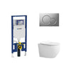 Alps 2-Piece Toilet Elongated Dual-Flush Wall Mounted Toilet With Geberit In-Wall Tank (Seat Included) - Victoria